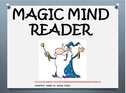 Magic Mind Reader - Australian Curriculum