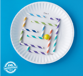 Paper Plate Marble Maze